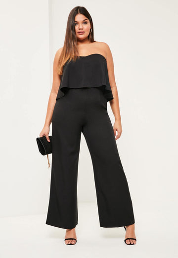 Combinaison femme grande taille noire