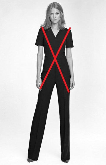 Combinaison femme morphologie en X
