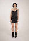 Combishort pyjama femme Jama noir - La Totale