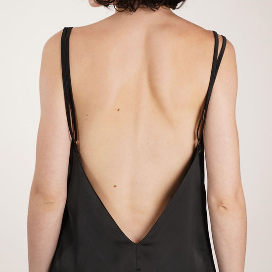 Combishort pyjama femme Jama noir - La Totale