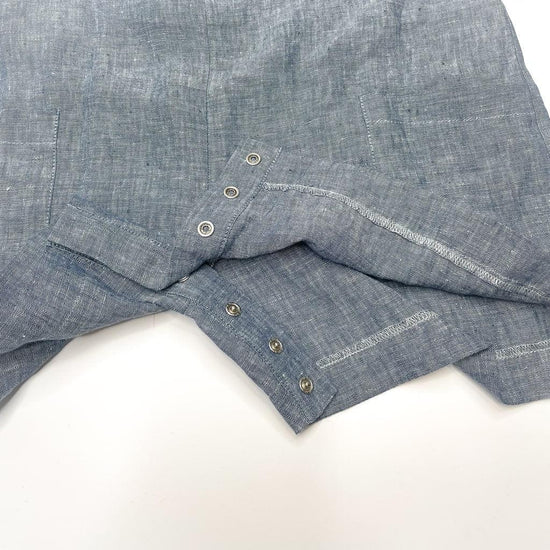 combishort paslopette bleu marine systeme d ouverture