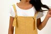 La totale combishort paslopette ocre bretelles reglables