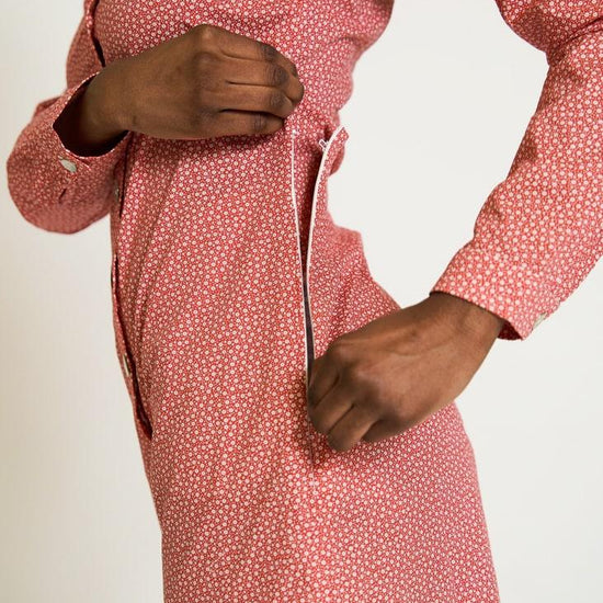 combishort renée chemise alyssun rouge système innovant pratique
