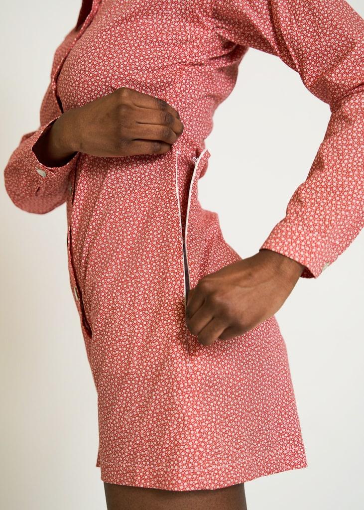 combishort renée chemise alyssun rouge système innovant pratique