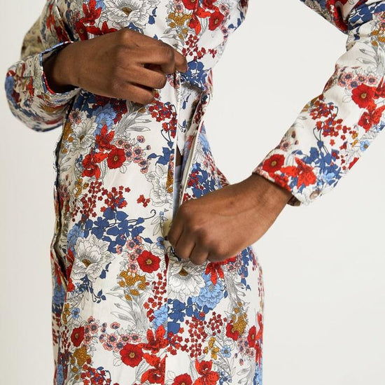 combishort renée chemise jolies fleurs système innovant pratique