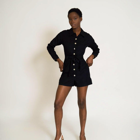 Combishort Renée noir - La Totale