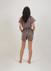 Combishort Tee-short gris taupe - La Totale