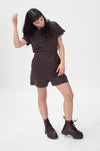 Combishort Tee-short Marron - La Totale