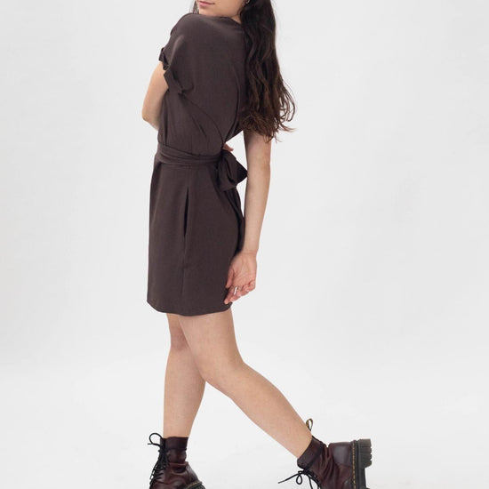 Combishort Tee-short Marron - La Totale