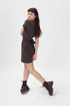 Combishort Tee-short Marron - La Totale
