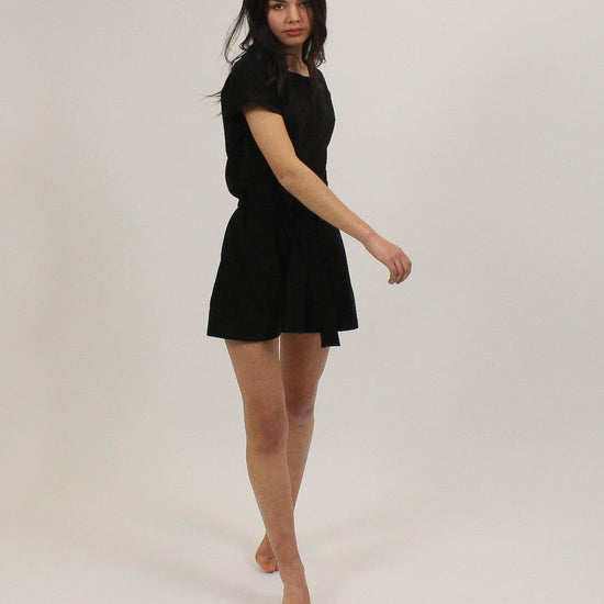 Combishort Tee-short noir - La Totale