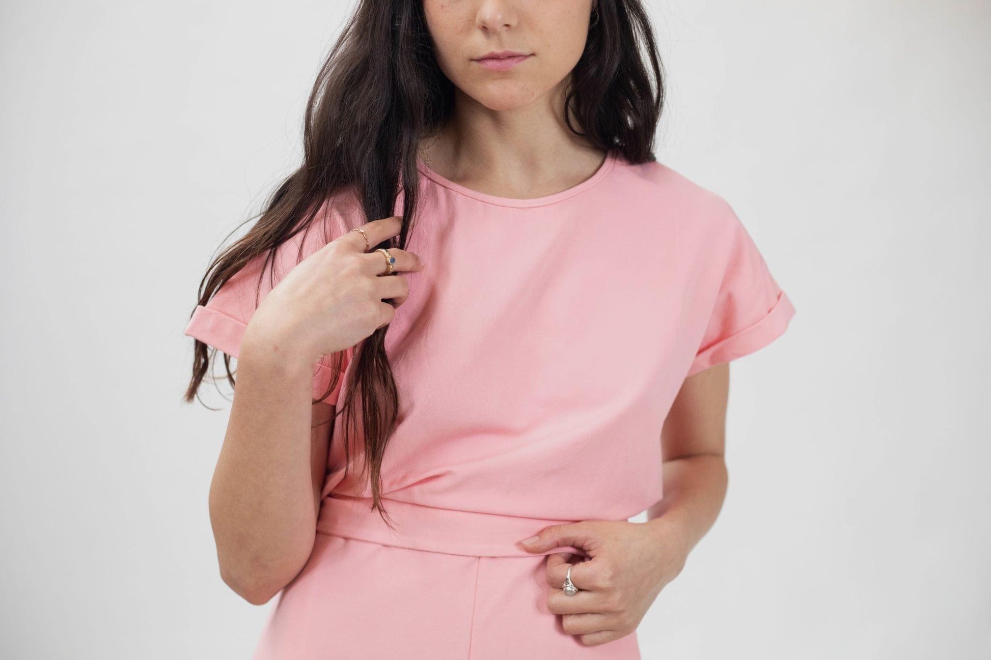 Combishort Tee-short rose pâle - La Totale