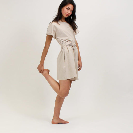 Combishort Tee-short sable - La Totale